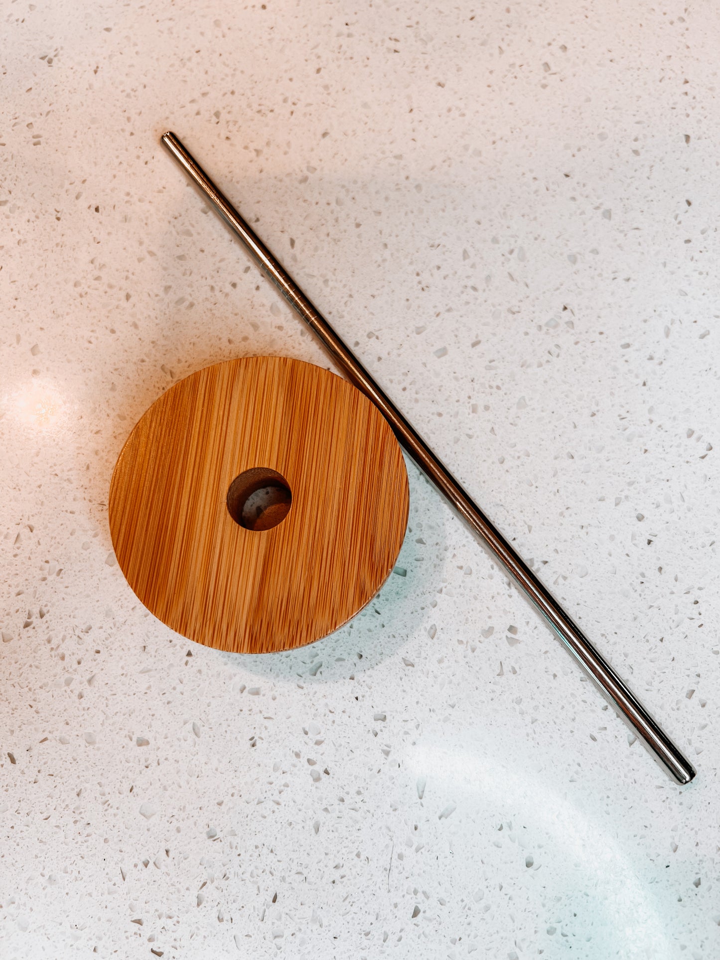 Bamboo Lid with straw