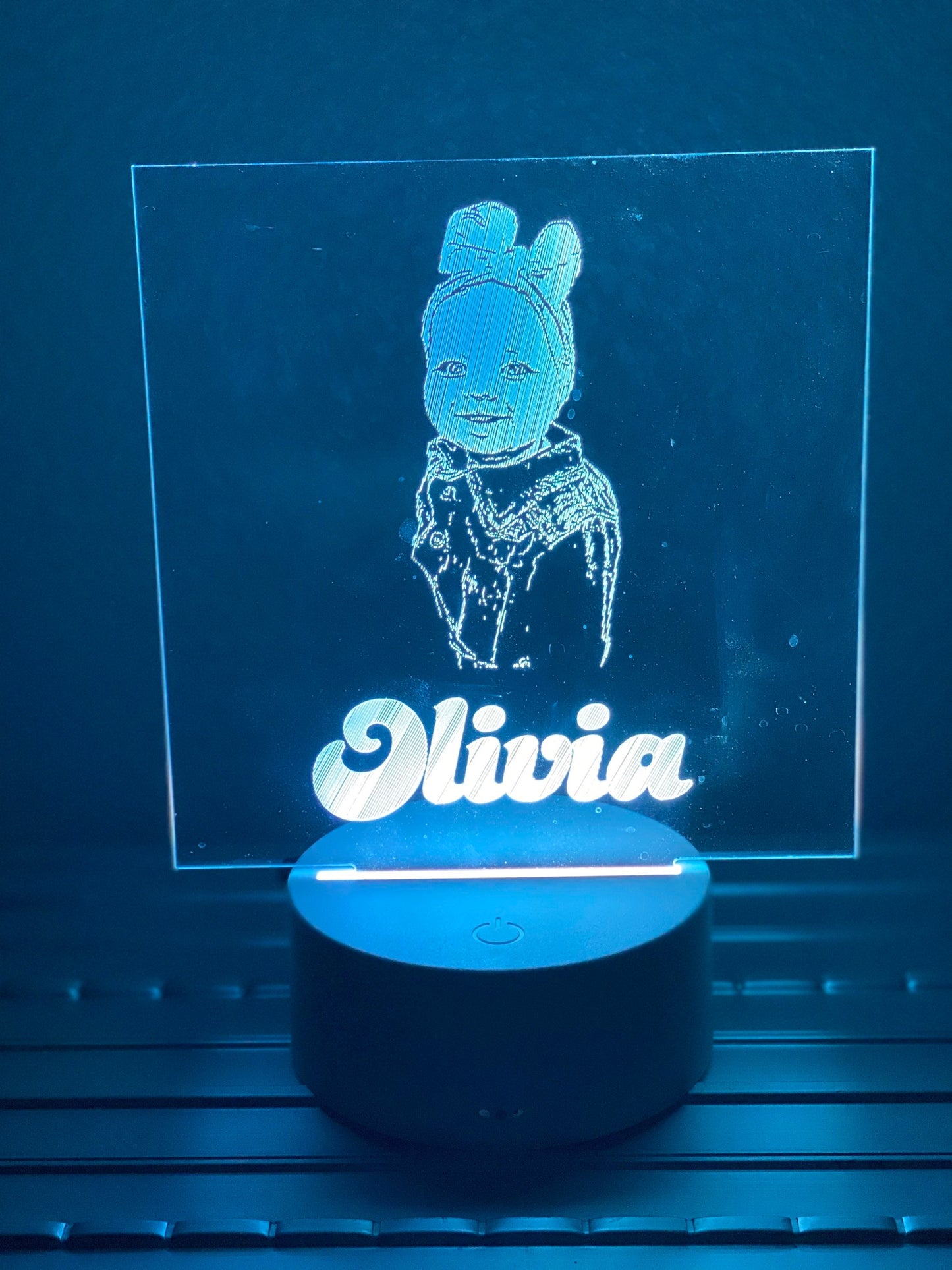 Custom Etched Acrylic Night Light