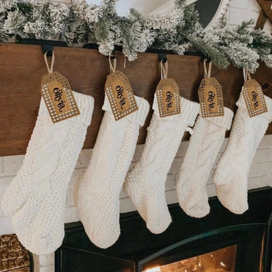 Personalized Stocking Tags/Gift tags/ Boho