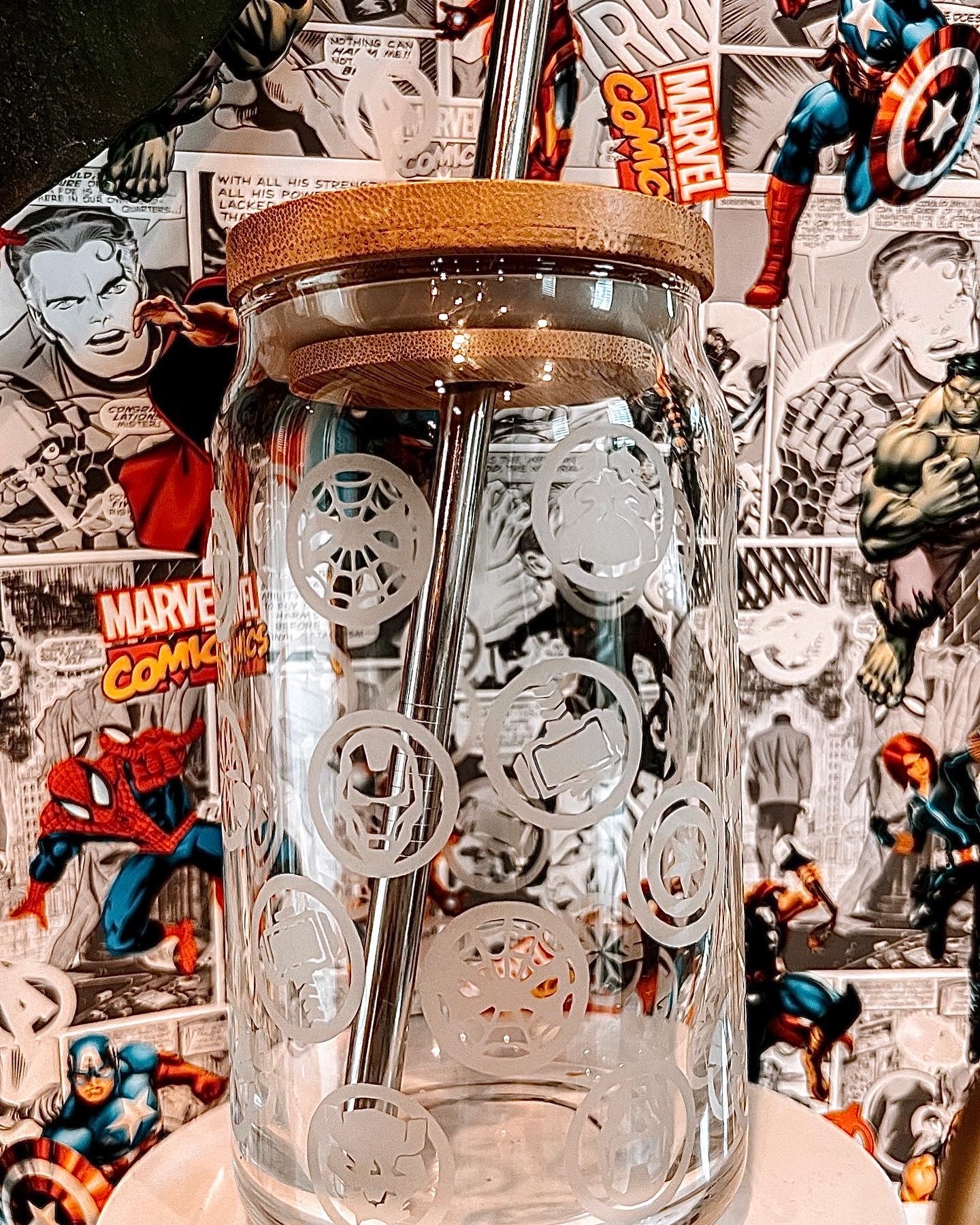 Avengers glass