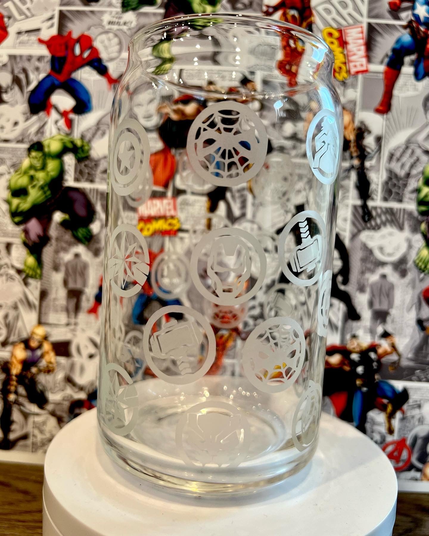 Avengers glass